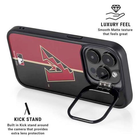 MLB Arizona Diamondbacks Split iPhone 14 Pro Kickstand Case